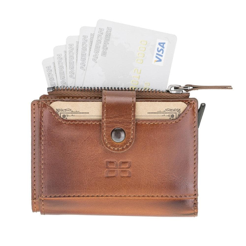 Leather Zip Mechanical Card Holder