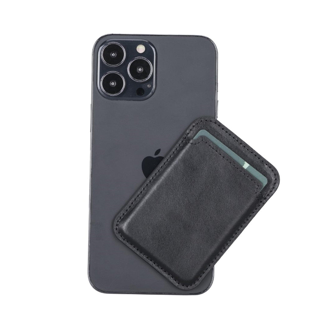 Maggy Magnetic Leather Card Holder