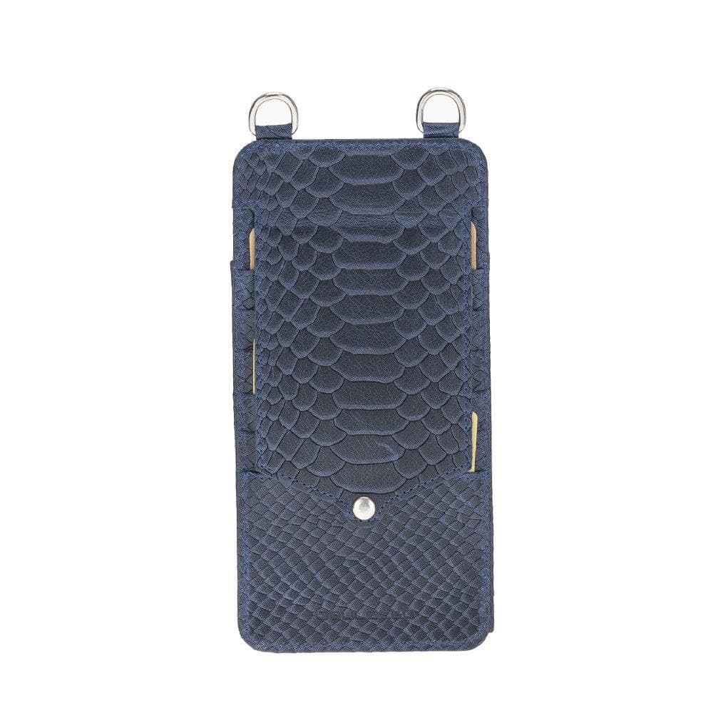Bouletta Marlo Leather Universal Phone Case Snake Blue