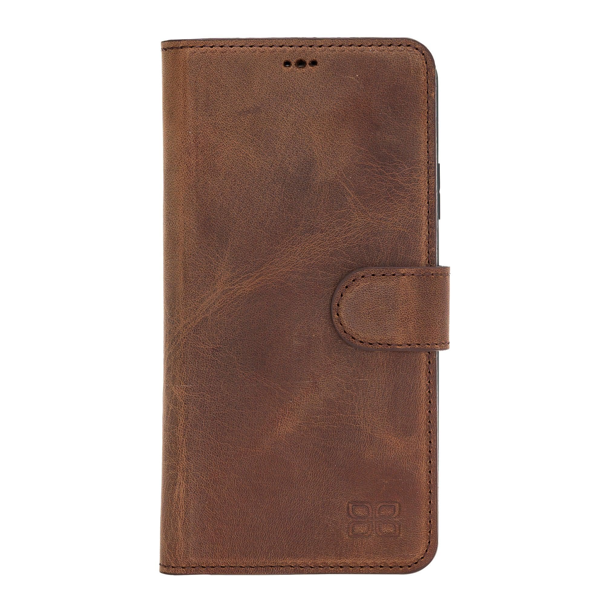 Magic iPhone 11 Series Detachable Genuine Leather Wallet Case - MW