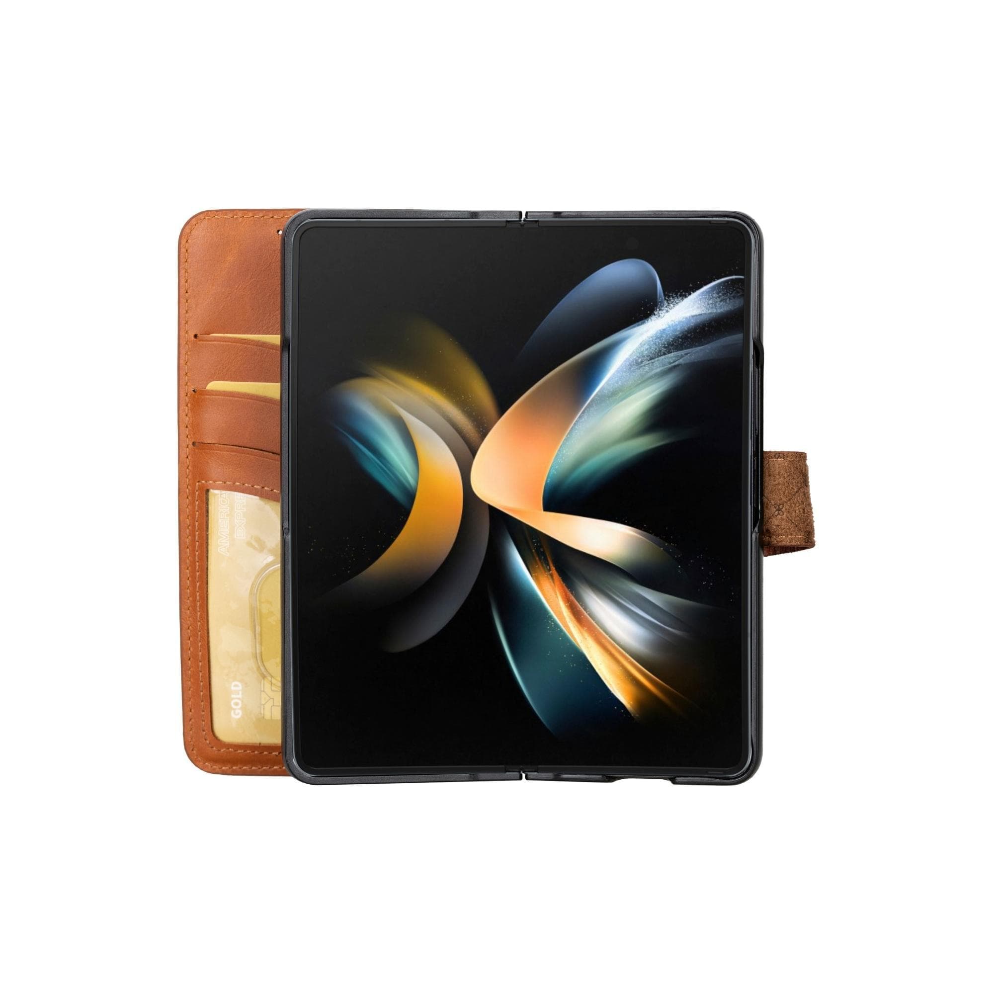 Étuis en cuir véritable pour Samsung Galaxy Z Fold 5