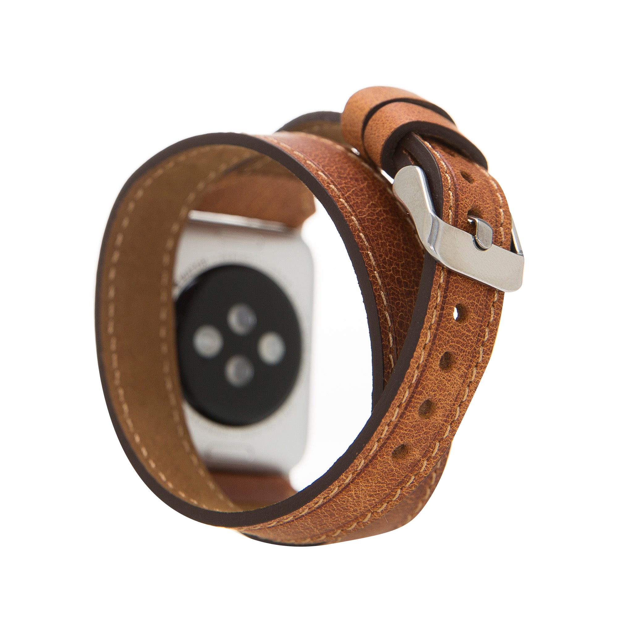 Bracelet de montre Hector en cuir véritable pour Apple iWatch