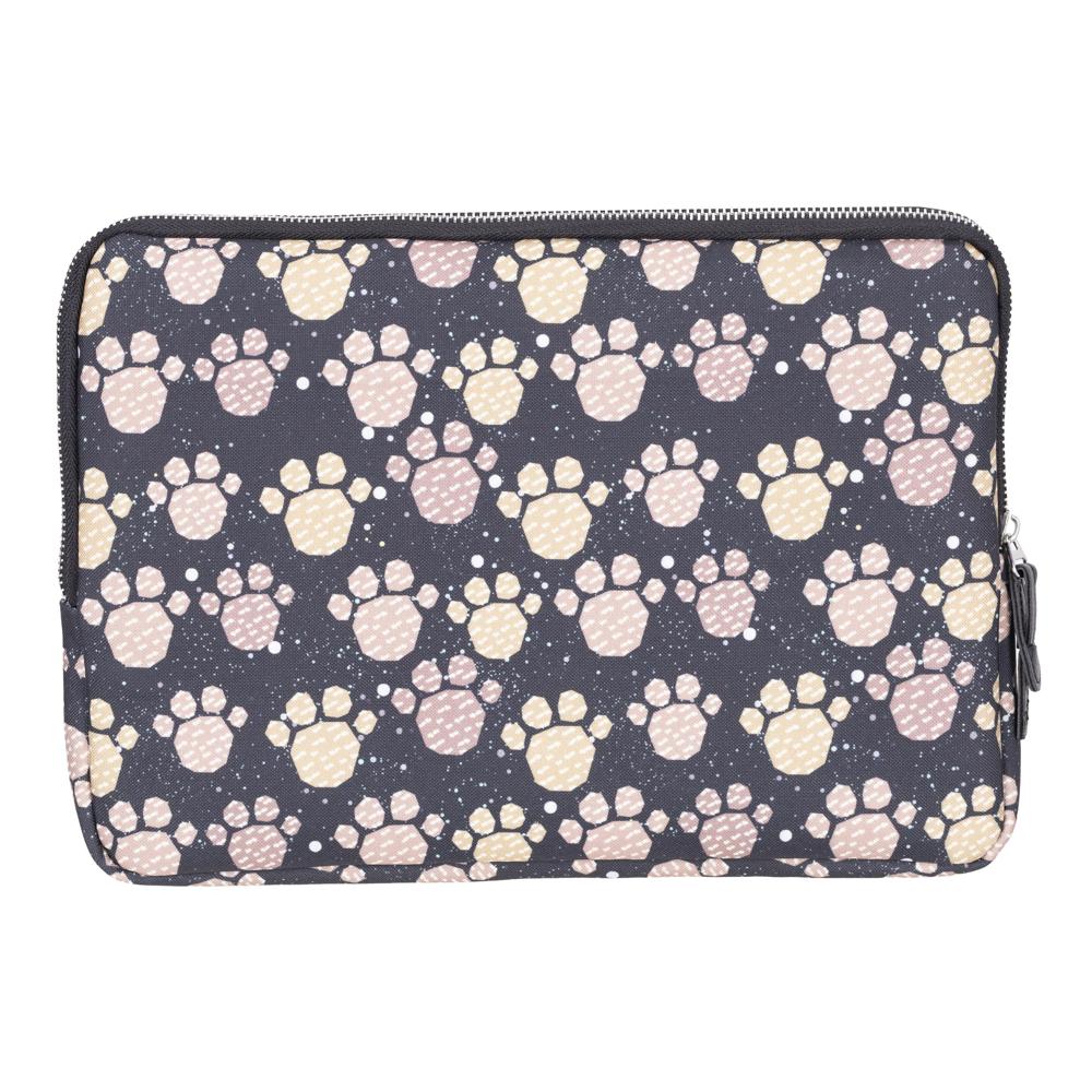 Eco-friendly MacBook sleeve with water-repellent lining and vegan suede bottom